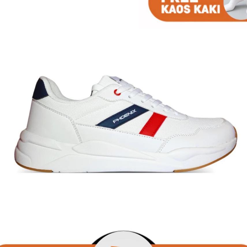 Phoenix Hikaru Sepatu Training Pria - White/Navy
