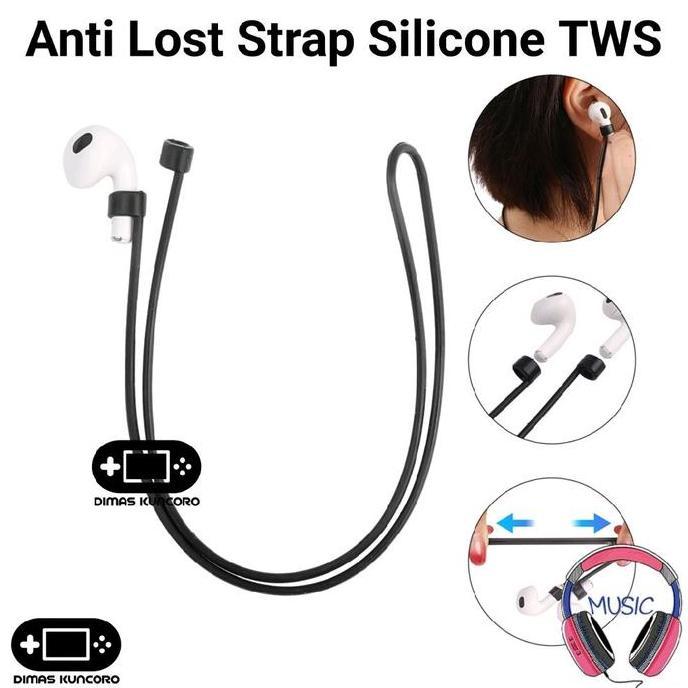 Anti Lost Strap Silicone TWS haylou flowbuds n55 hq5 t19 gt6 gt7 gt 6 7 pro lady bag moripos anc mor
