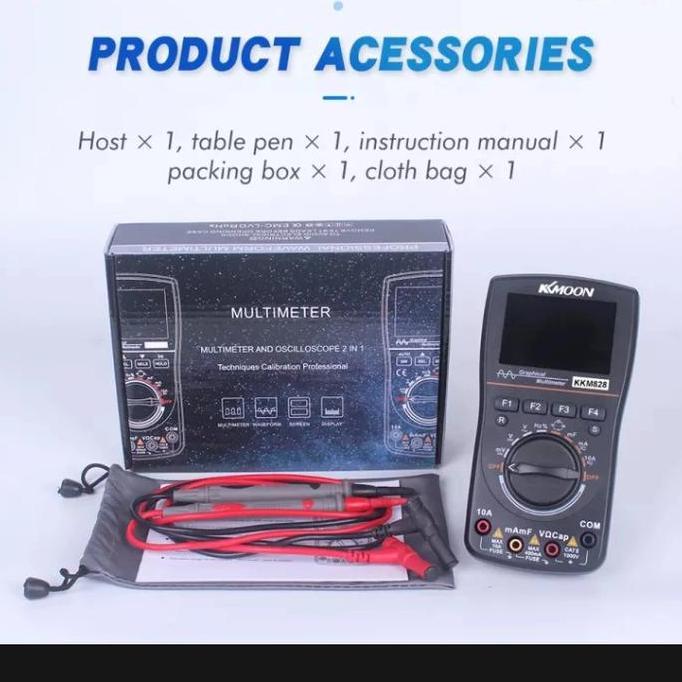 Promo Multimeter Oscilloscope Digital Graphical Multimeter Portable 2 in 1 Diskon