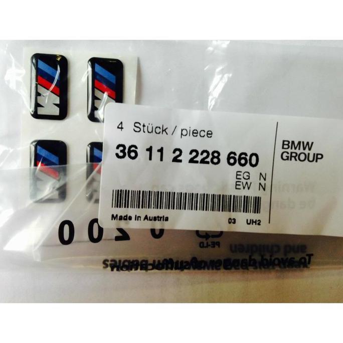 Parts- 1X Bmw M Sticker Badge Logo Emblem Untuk Velg 36112228660