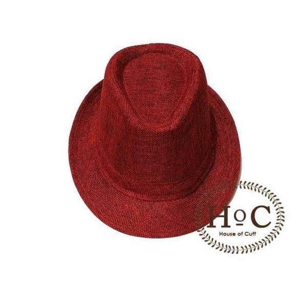 Topi Fedora Hat Fedora Hat Red Flux