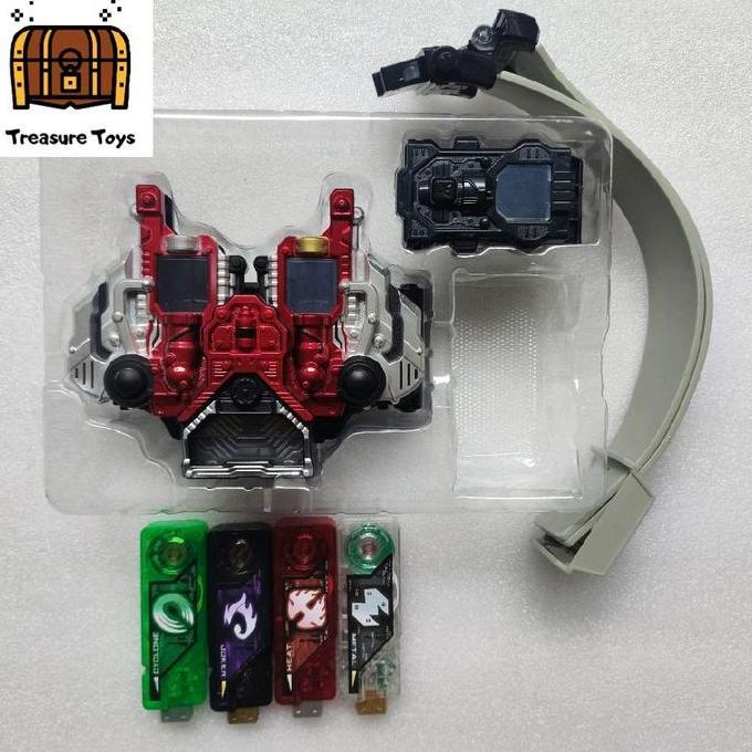 DX DOUBLE DRIVER KAMEN RIDER DOUBLE GAIA MEMORY CYCLONE JOKER HEAT METAL NO BRAND 3RD PARTY TTOYS