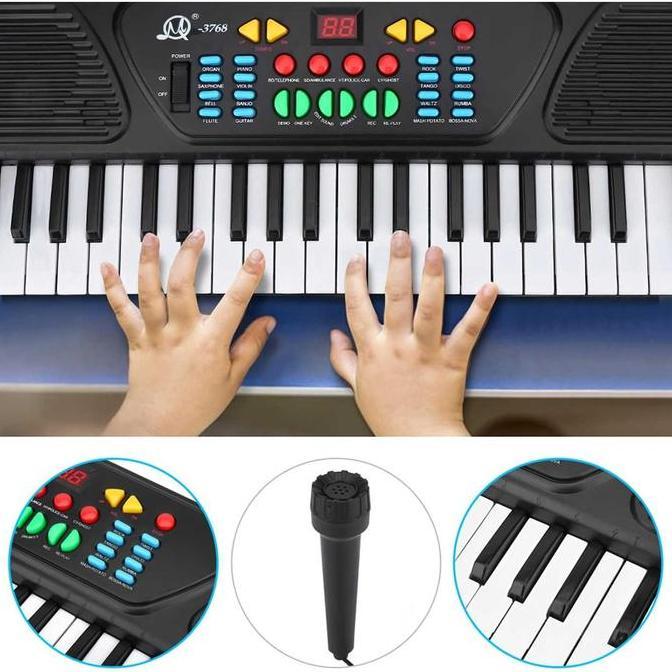 Piano Digital Elektrik Mainan Anak 37 Key With Microphone