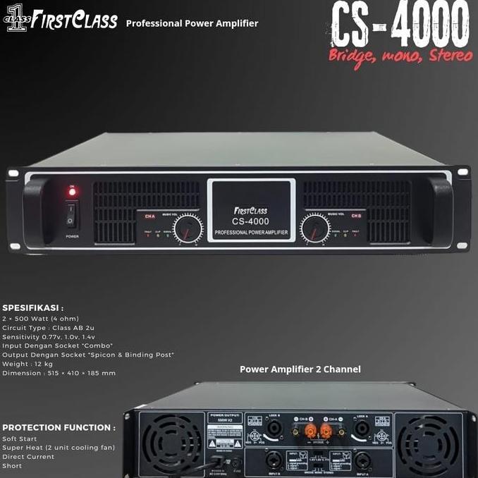 power amplifier firstclass cs 4000/cs4000 first class original