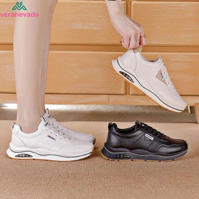 Good- Vn Sepatu Chloe Sneakers Nita Sport Casual Black Shoes 5857