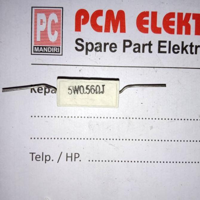 R 0.56 OHM 0R56 0.56OHM 5W 5WATT 5 WATT RESISTOR PCMED