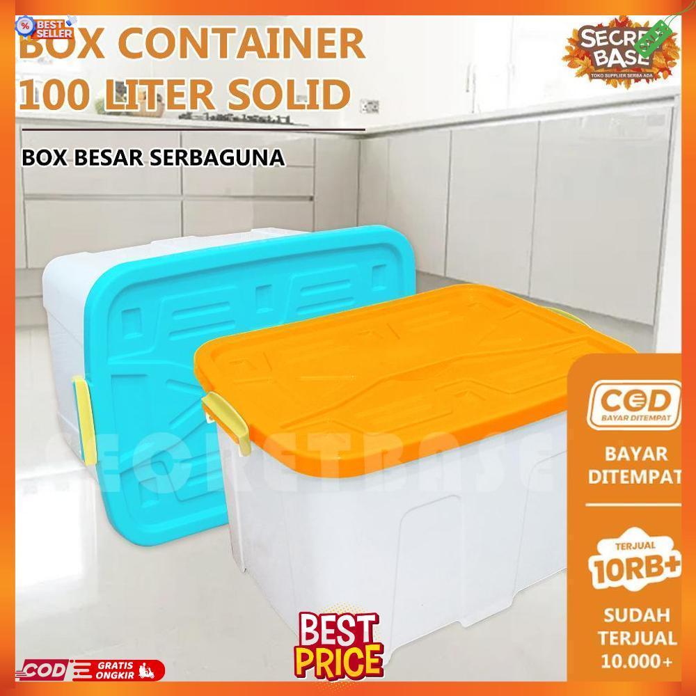 BOX CONTAINER 100 LITER + RODA - Kontainer Box / Container Box