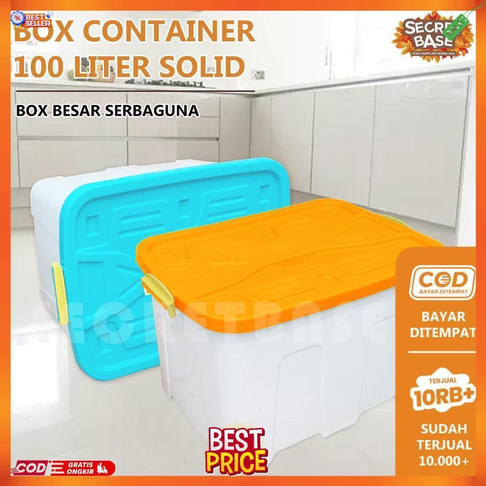 BOX CONTAINER 100 LITER + RODA - Kontainer Box / Container Box