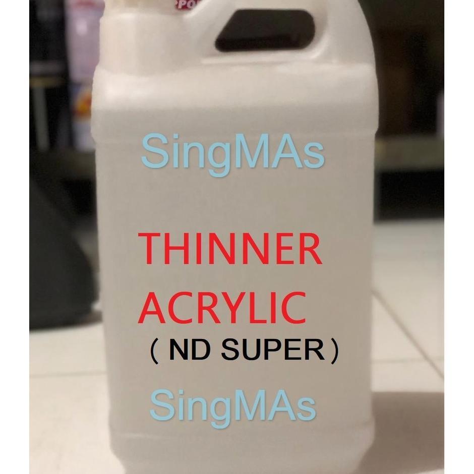 Thinner Thiner Acrylic / Nd Super Gloss + Jurigen 5 Ltr Tinner Tiner Pengencer Cat Duco, Epoxy, Nc