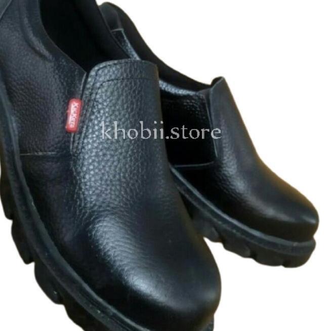 Sepatu Safety Pria Sepatu Safety Boots Kickers Ujung Besi
