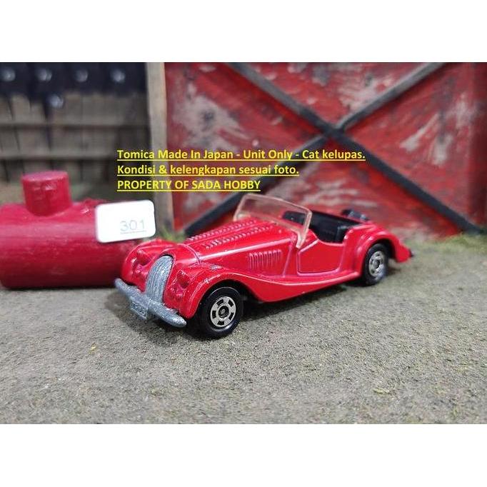 VINTAGE TOMICA F26 MORGAN PLUS 8 CONVERTIBLE MERAH JAPAN UNIT ONLY MIX99
