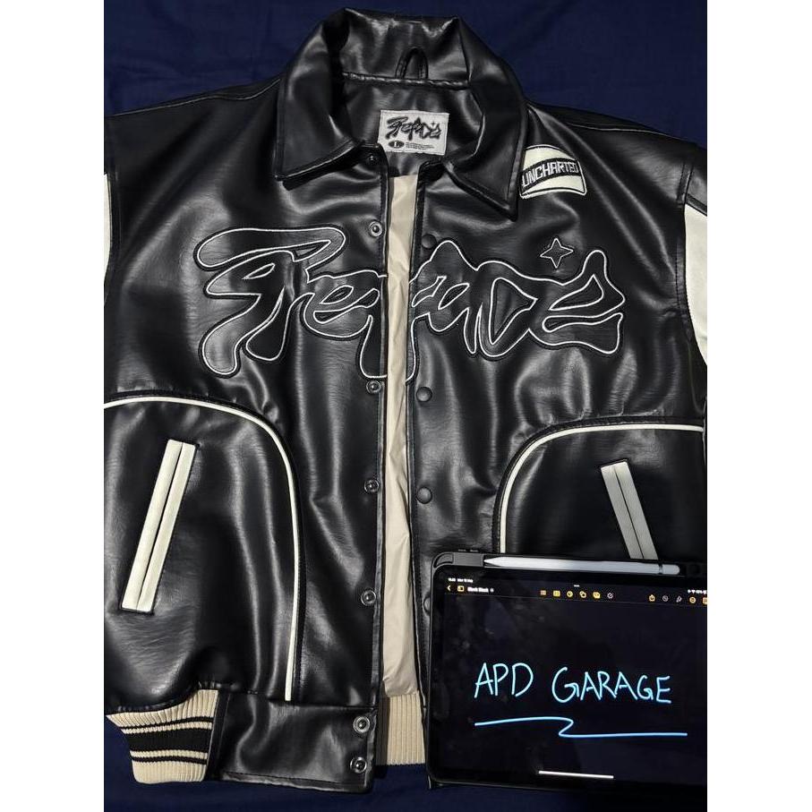 PREMIUM / Preface Uncharted Varsity Leather Jacket Preloved