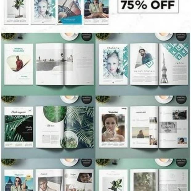 Flashdisk 32GB isi Template Premium Adobe Indesign Brosur Majalah resume annual reports dll