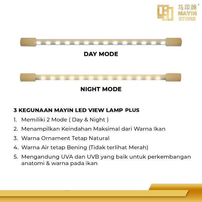 Fisheat- Mayin Lamp View Plus 172Cm Lampu Led Celup Aquarium Ikan Arona Koki