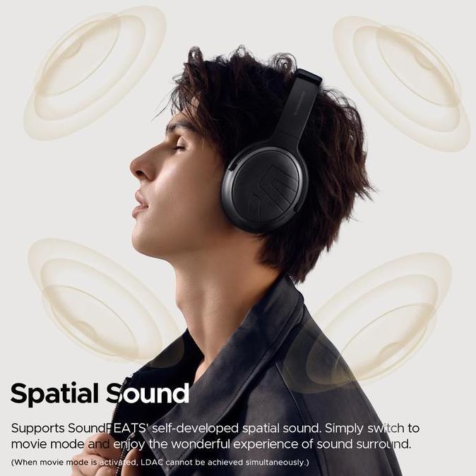 Jedug- Soundpeats Space Pro Hybrid Anc Wireless Over-Ear Headphone
