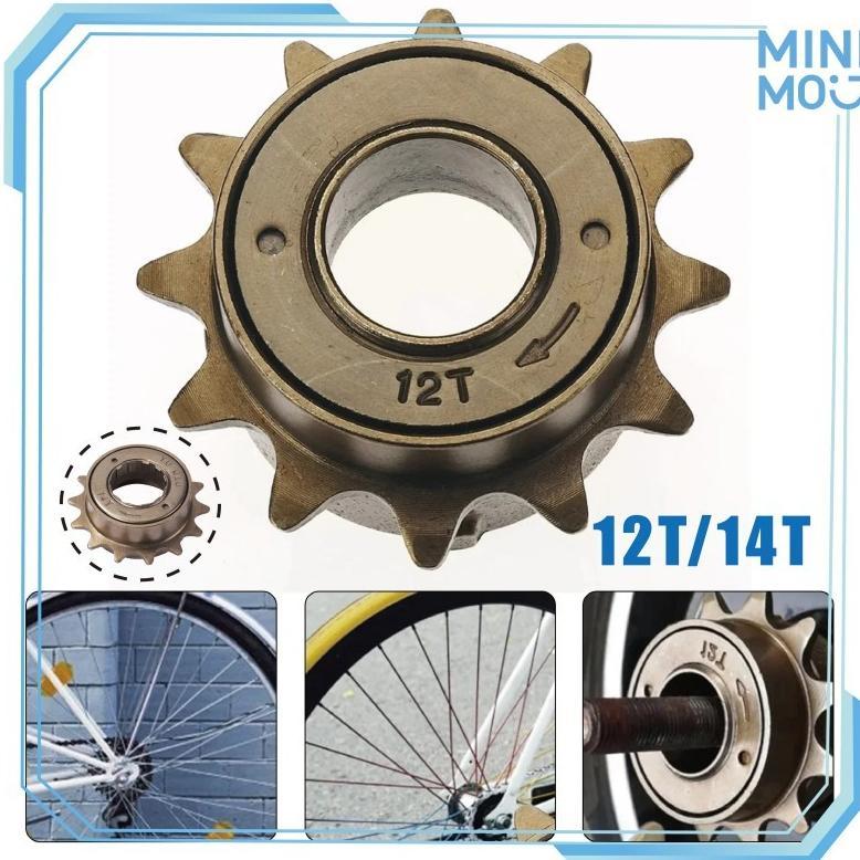 Gear Belakang Pacific 12/14T Kriwil - Gir Sepeda BMX Fixie Single Speed untuk Sepeda Anak