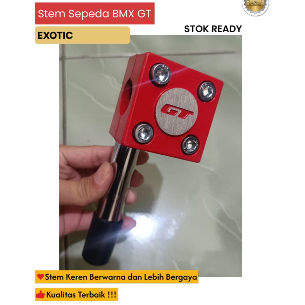 Stem Sepeda BMX EXOTIC 22 GT Pilihan Warna Random - Stem Stang Sepeda Anak & BMX Universal Alloy Chr