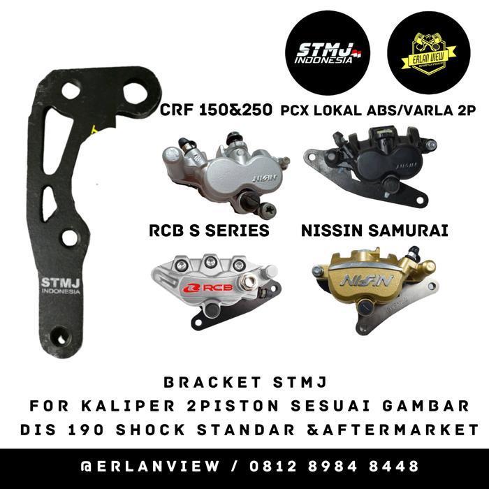 Breket Brecket Bracket Stmj For Kaliper 2P Dis 190 Vario Scoopy Spacy Original Dan Terpercaya