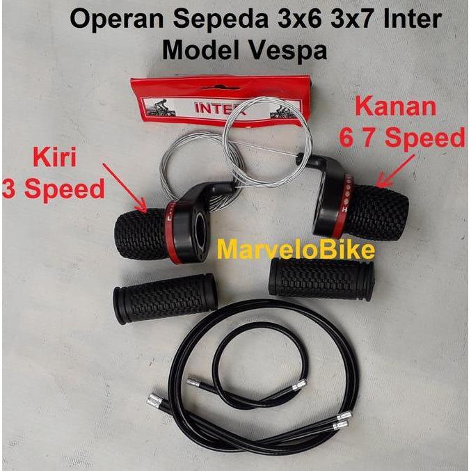 SHIFTER OPERAN SEPEDA 3X6 3X7 MODEL VESPA INTER PROMO