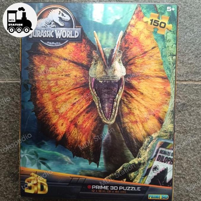 PRIME 3D PUZZLE JURASSIC WORLD - DILOPHOSAURUS (150PCS) MDLS27
