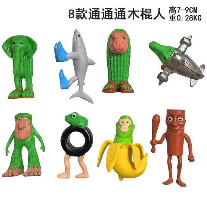 Mainan Action Figure Anomali Tung Tung Tung Sahur Tralalelo Tralala Bombardilo Crocodilo Karakter Ik