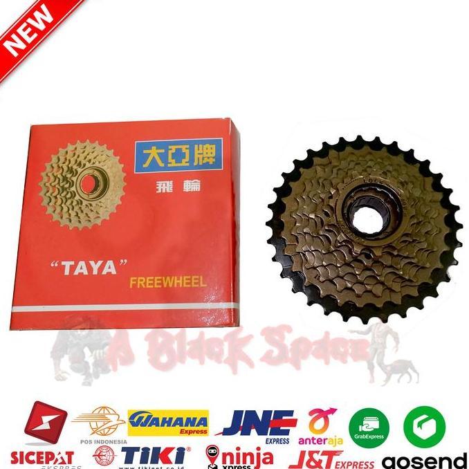 SPROCKET FREEWHEEL SEPEDA 9 SPEED DRAT ULIR TAYA 1/2X3/32 PROMO