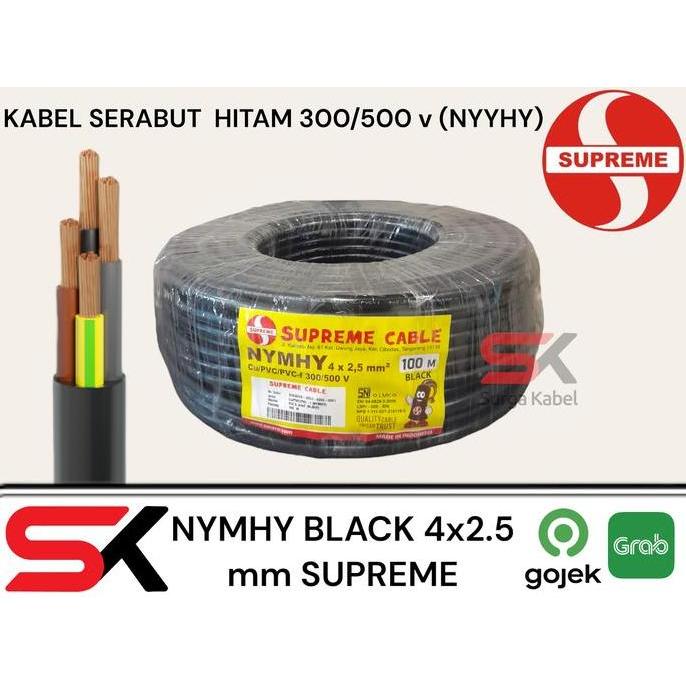 Promo NYYHY 4x2.5 mm SUPREME | NYYHY 4 x 2.5 mm | KABEL SERABUT 4x2.5 mm Diskon