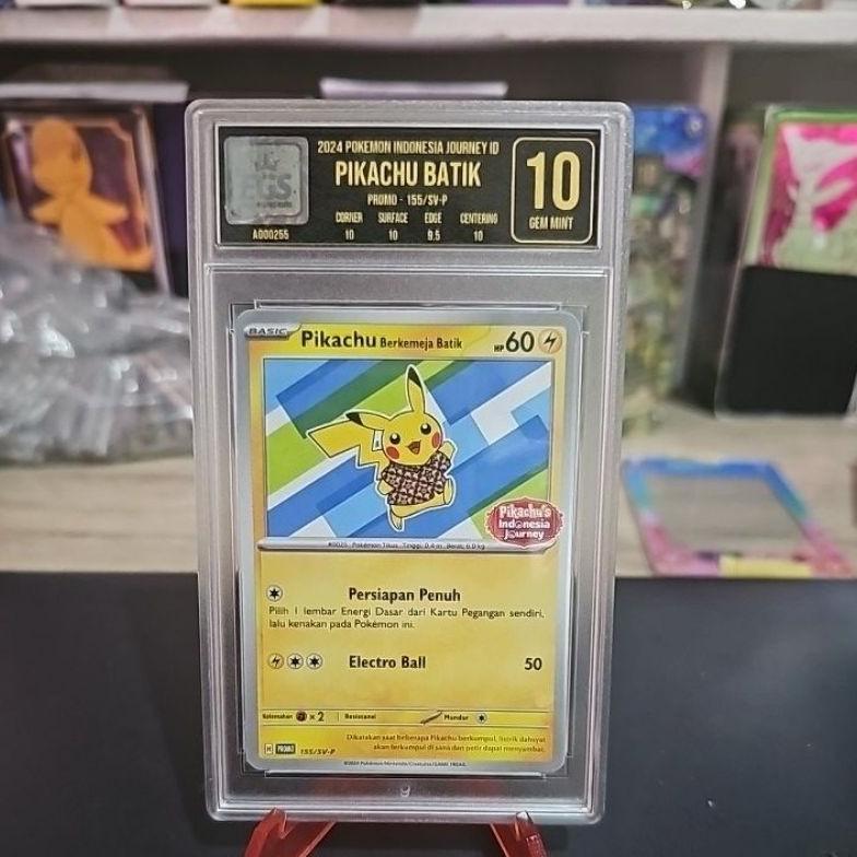 Discount Pikachu Batik Kartu Pokemon Indonesia Tcg Staryu Slab Grading Egs 10 Gem Mint