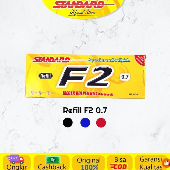 NEW  Standard -  Refill Pulpen  F2 0.7 ( Isi Pulpen / Pena / Ballpoint )