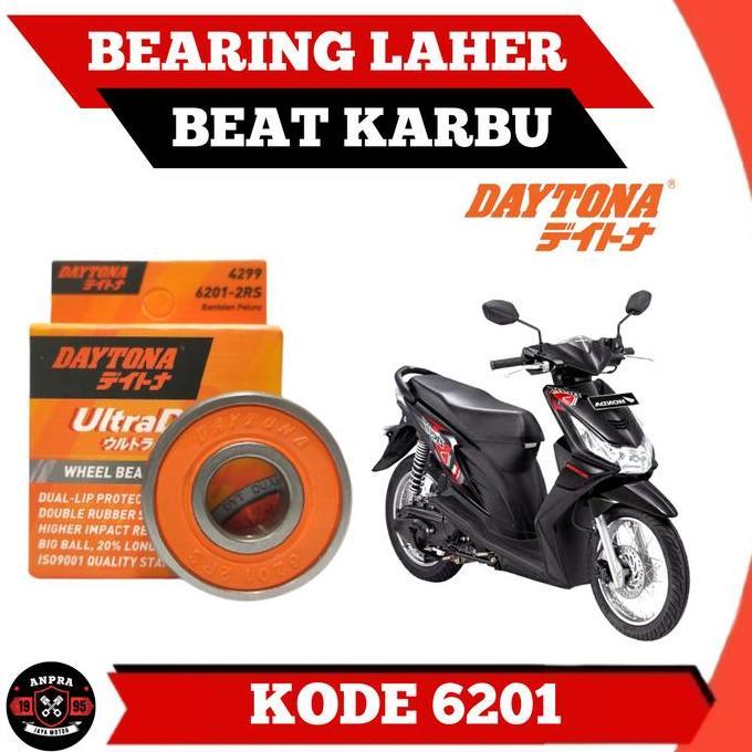 BEARING LAHER RODA DEPAN DAYTONA HONDA BEAT KARBU ORIGINAL 6201
