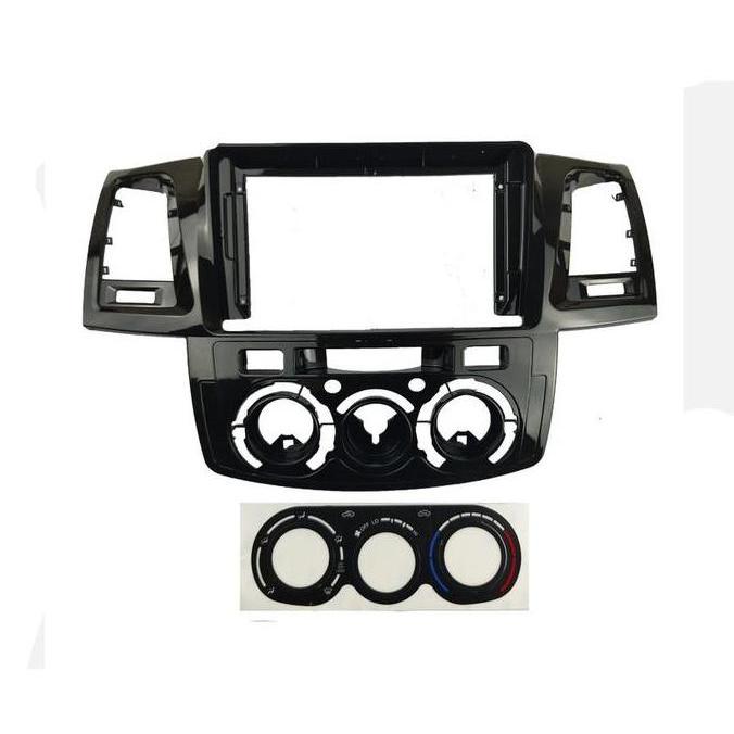 Frame Headunit Android 7 Inch / 9 Inch / 10 Inch Toyota Fortuner Hilux Vigo 2008 - 2014 Manual Ac / 