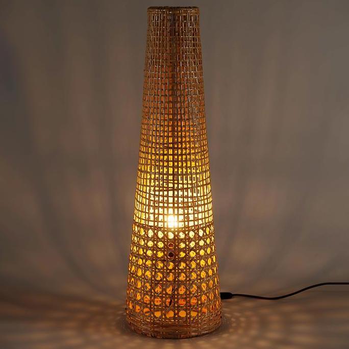 Grosir Cortes Standing / Pendant Lampshade Natural Kap Lampu Rotan Gantung