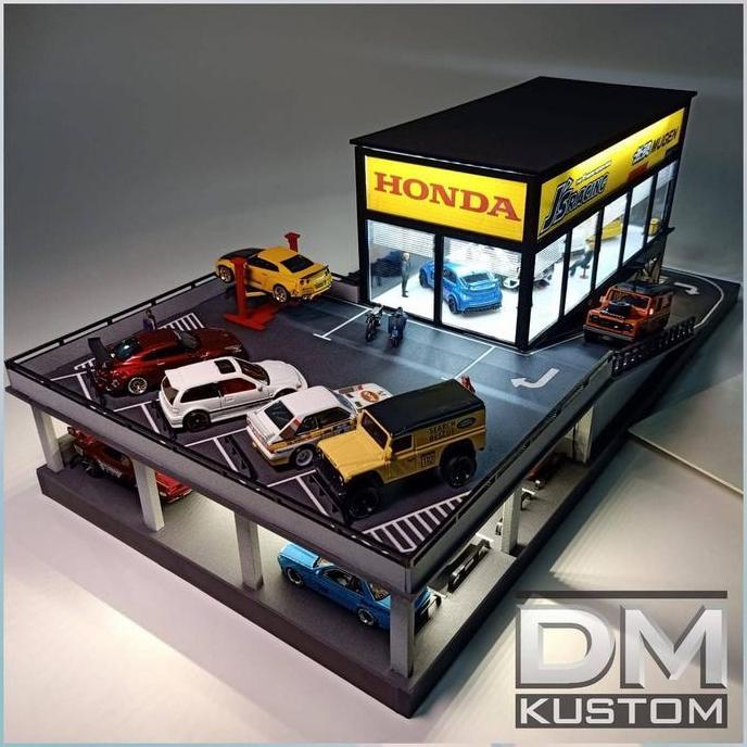 Rumah Diecast / Diorama GR Garage