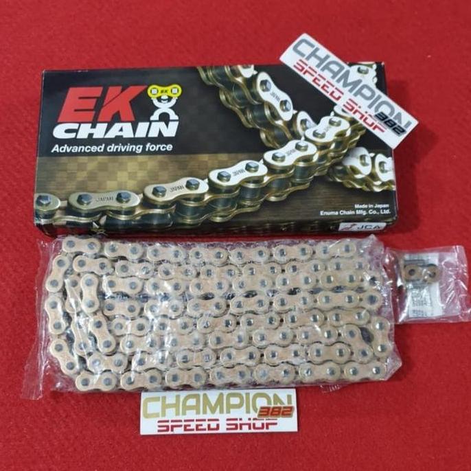 Rantai EK CHAIN ORI JAPAN SRX2 XRing X-Ring 520 -120 Gold ZX25R ZX-25R