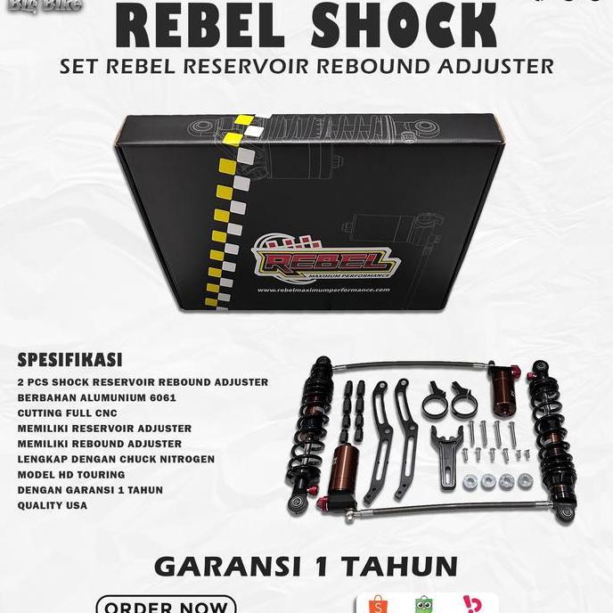 Shockbreaker reservoir Harley Davidson touring by Rebel
