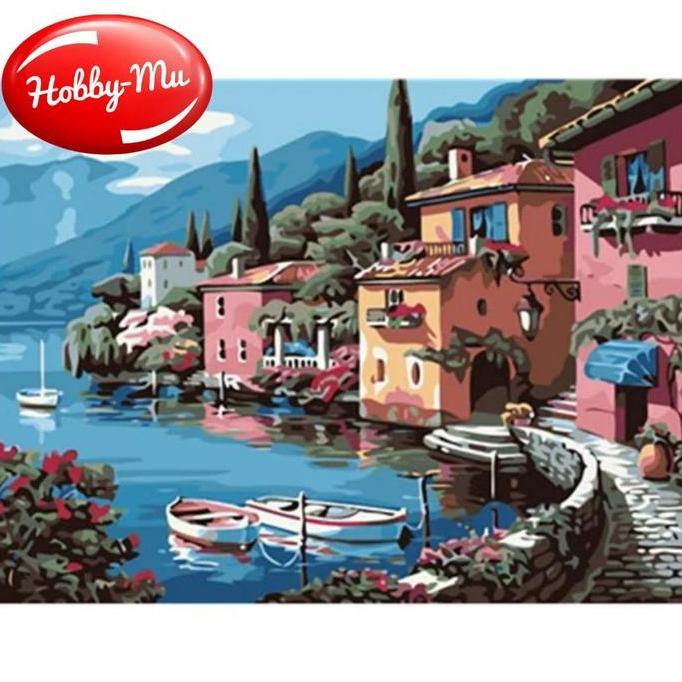 DIY set painting by numbers canvas  lukisan painting