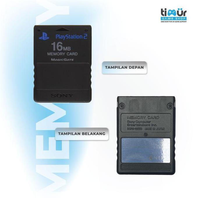 DB169 - SONY Memory Card MC PS2 16MB Hitam Original