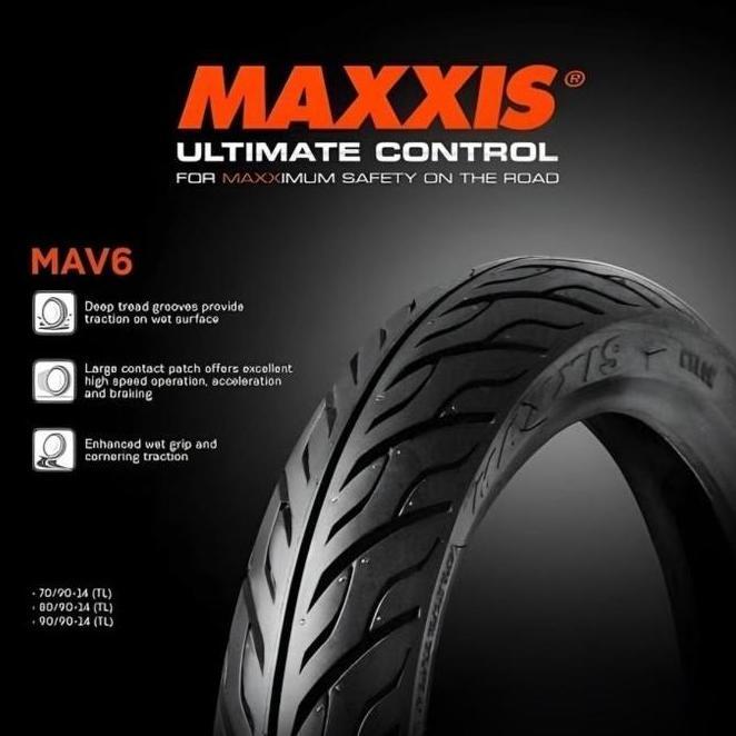 Ban Motor Maxxis Mav6 809014 909014 Vario Beat Scoopy Mio Ban Berkualitas