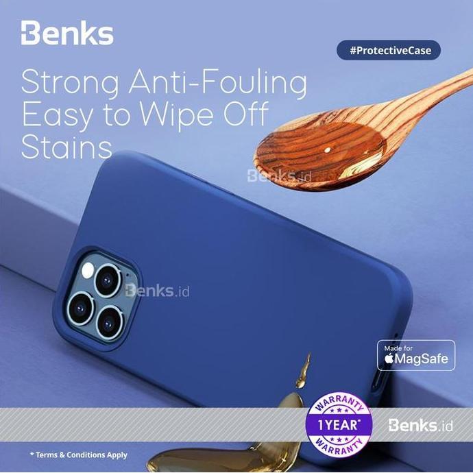 Yumacell- Benks Apple Mfi Certified Silicone Case Magsafe For Iphone 12 Series Protection