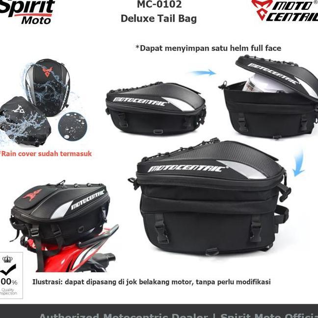 Motocentric Deluxe Tail Bag Tas Belakang Motor Touring Tailbag