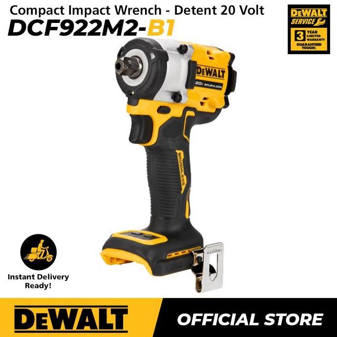 Dewalt Compact Impact Wrench / Kunci Impact Baterai 18/20 V DCF922M2