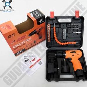 RANMEU Mesin Bor Cordless AST 12V AS12 - Bor baterai 10mm AST 12 Volt AS-12
