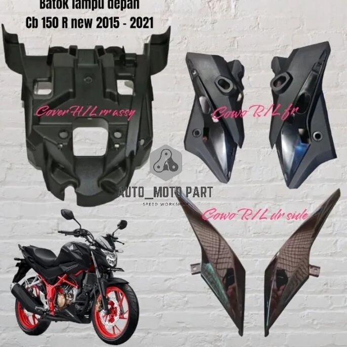 COWL FRONT SIDE R L COVER BATOK MIKA LAMPU DEPAN REFLEKTOR HONDA CB 150 R NEW LED K15G 2015-2021 NON
