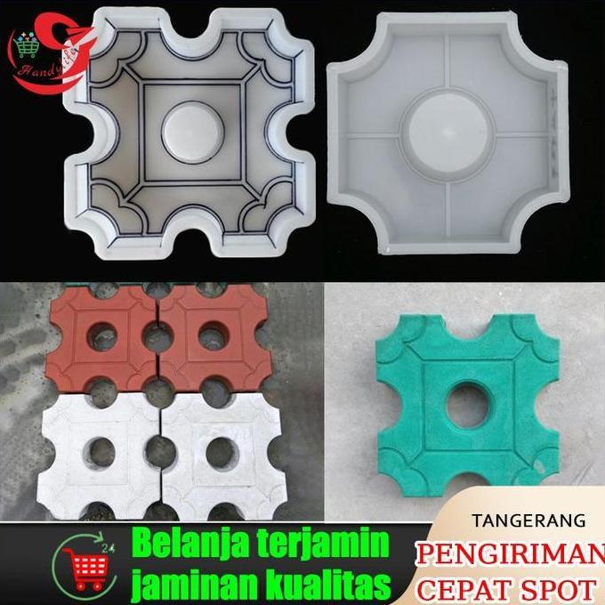 CALYEUM Cetakan Paving Block/Batu Bata Aneka Bentuk Bahan Plastik