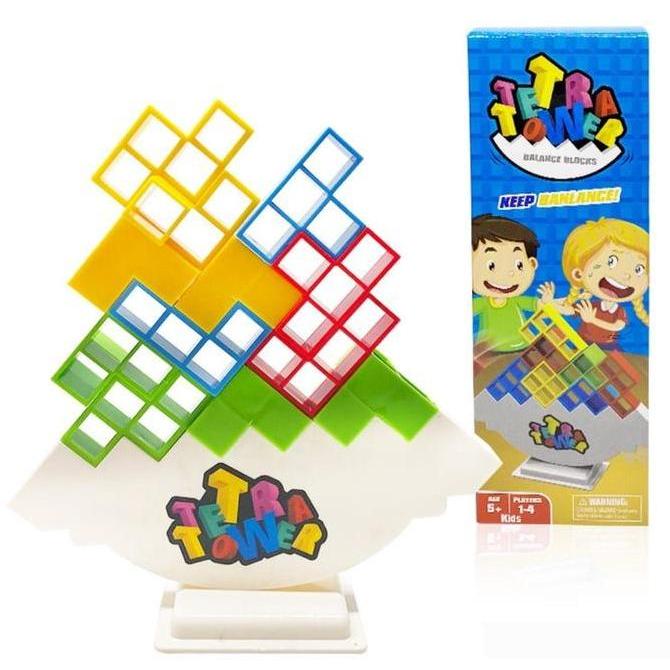 Updown- Yoli Toys Mainan Fun Tetris Tower / Tetra Balancing / Tetra Tower  Mainan Tetris / Tertis Ba