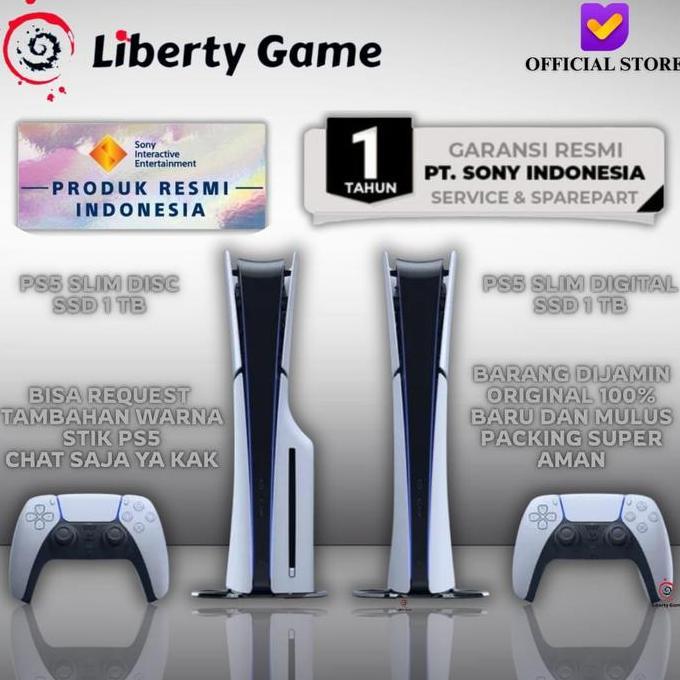 Ps5 Console Pro & Slim Model / Ps5 Slim Console Disc & Digital Version Ssd 1Tb / Ps5 Pro Digital Ver