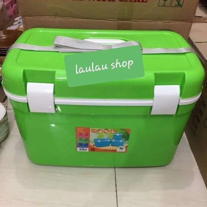 COOLER BOX 30 LITER GREEN LEAF 5792 / BOX PENYIMPANAN TEMPAT ES IKAN FYP
