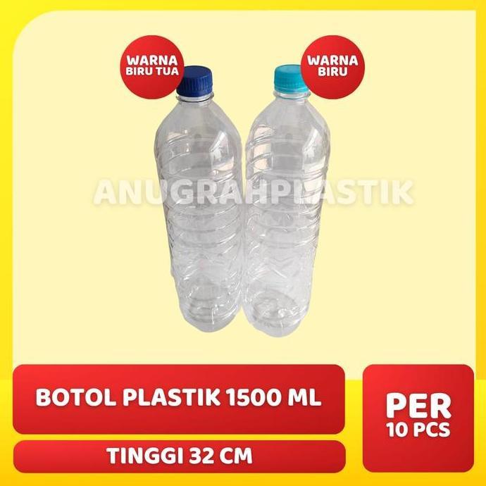 Buruan beli] Botol Plastik 1500 ml / Botol Plastik Ulir Aqua uk 1500 ml PER BALL