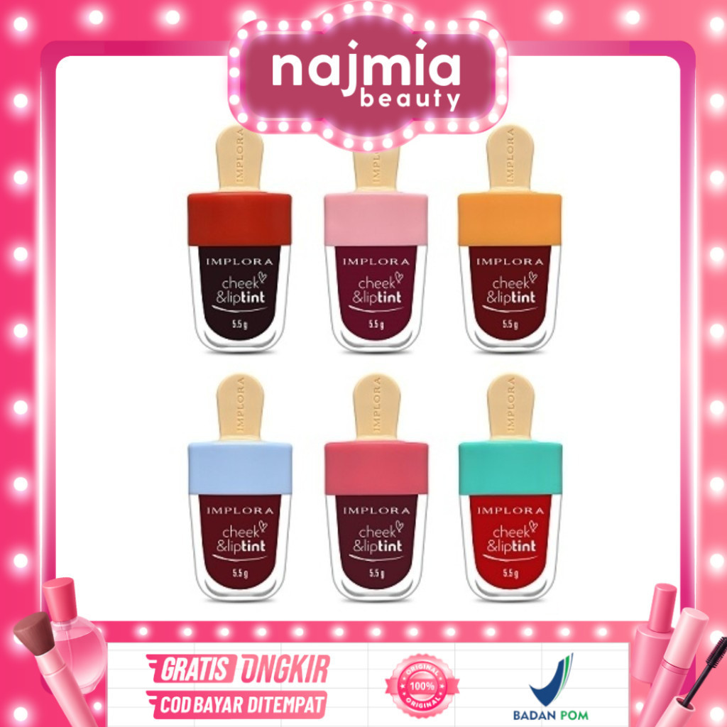 Najmia Implora Lip Tint Origional/Implora Murah/Implora Harga Grosir/Original Implora