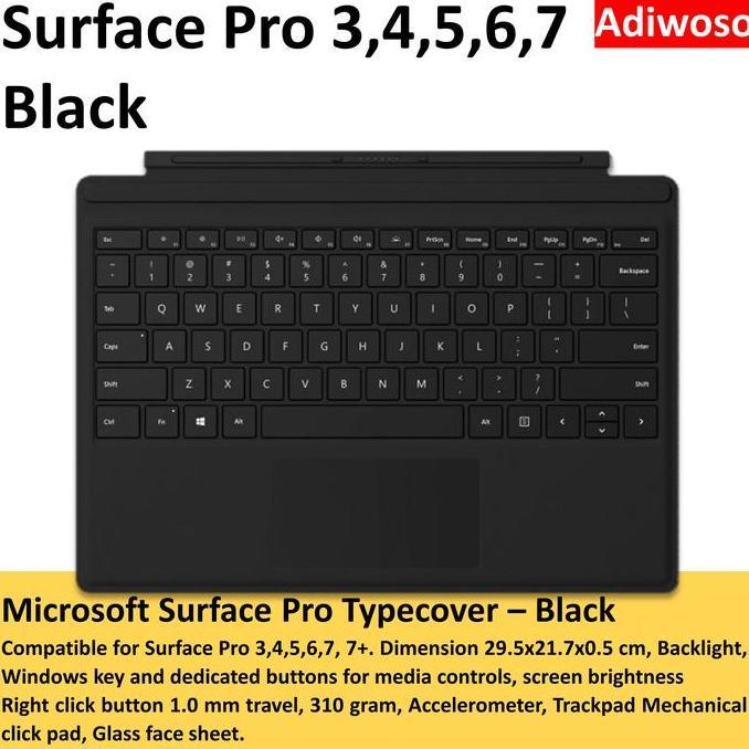 Idco- Microsoft Surface Pro Keyboard - Black
